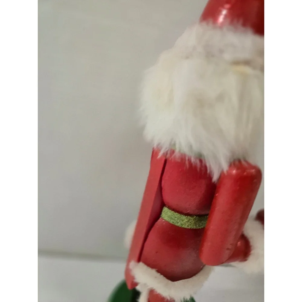 Vintage 2010 Limited Edition Santa Claus Wooden Nutcracker Target 14 inch Red